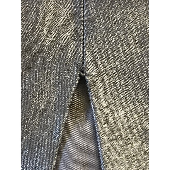 Ann Taylor Skirt Sz 0 Petite knee length Slit Metallic Look Work Wear Corporate - Picture 9 of 12